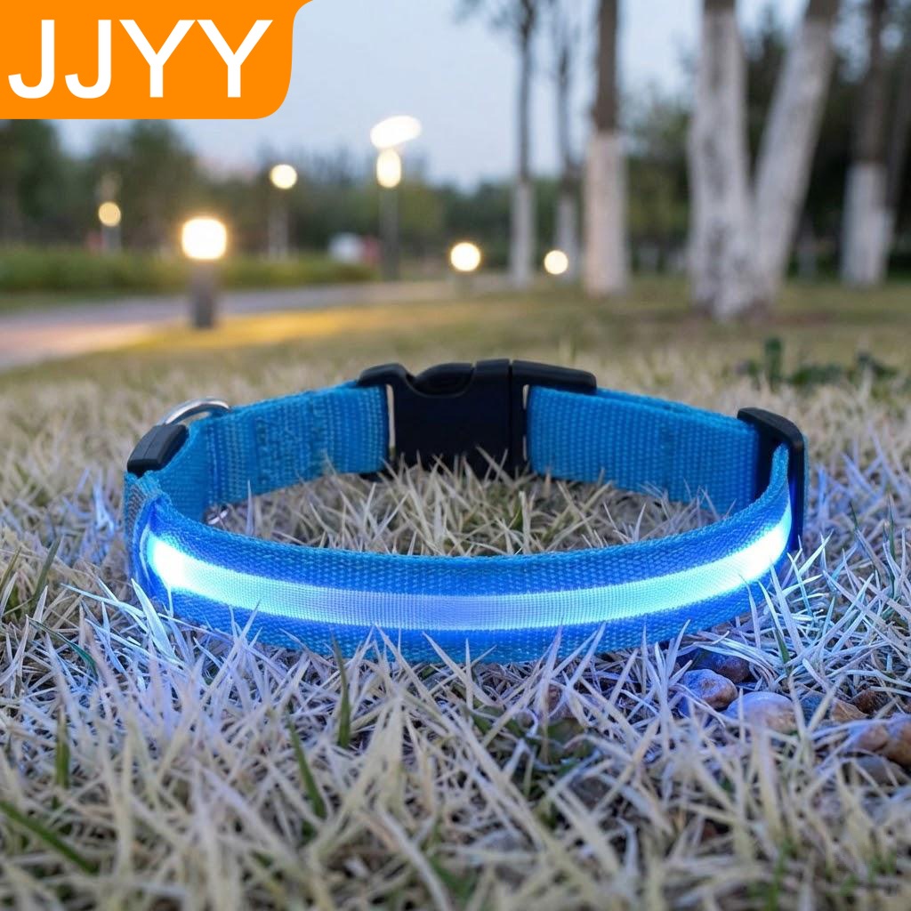 Tech Dog Accessories - Nylon Reflective LED Dog Collar Light