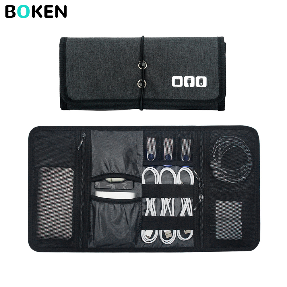 Tech Accessories Travel Organizer Pouch - Tech Organizer Bag Cable Storage Case