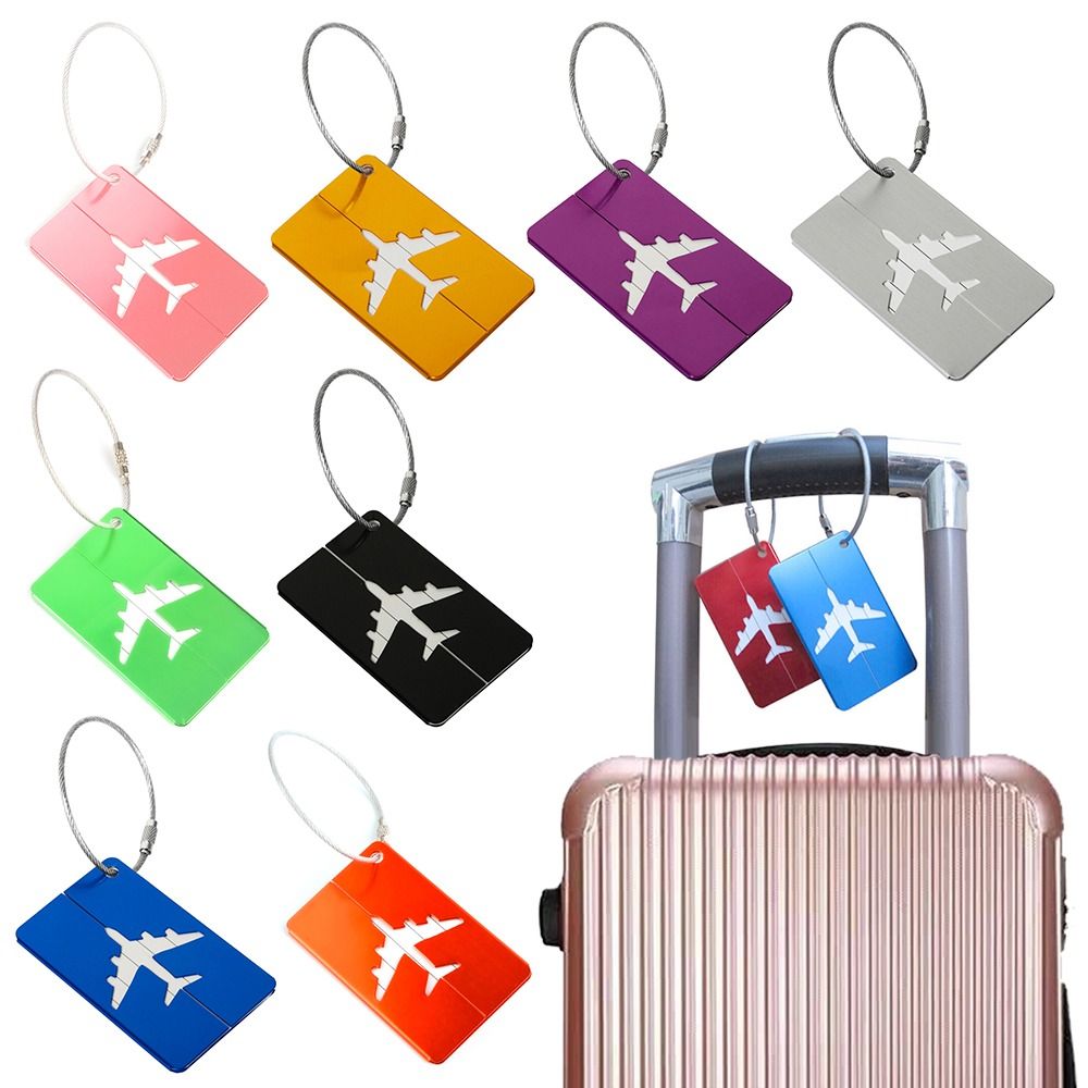 Tech Accessories Travel - Aluminium Travel Luggage Tags Reusable Suitcase