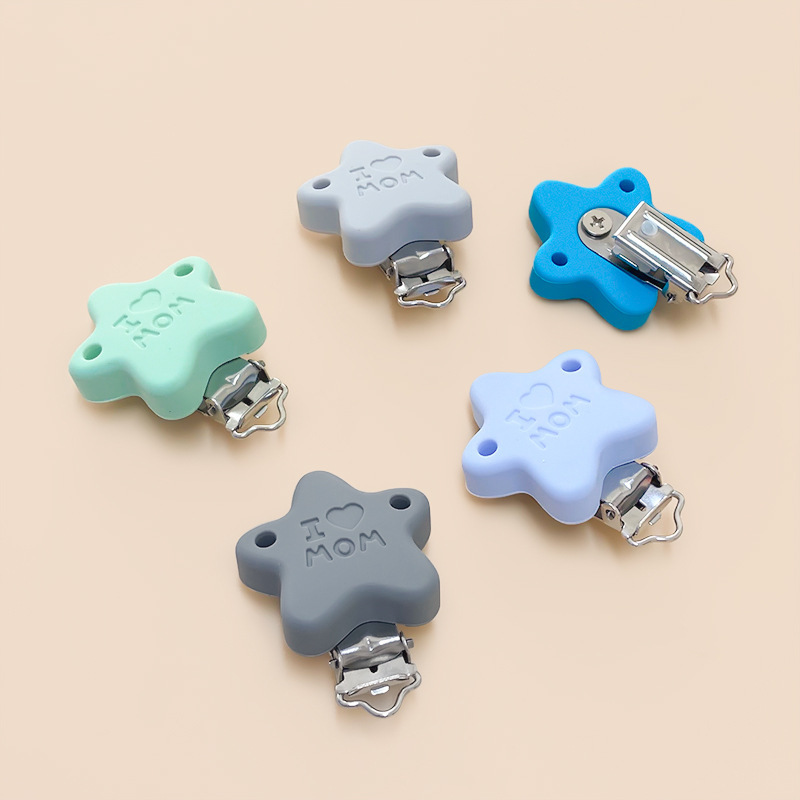 Unique Tech Accessories - 10pcs Silicone Pacifier Chain Clips DIY