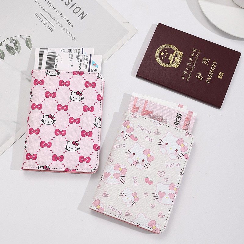 Tech Accessories Travel - Hello Kitty Women Passport Cover PU