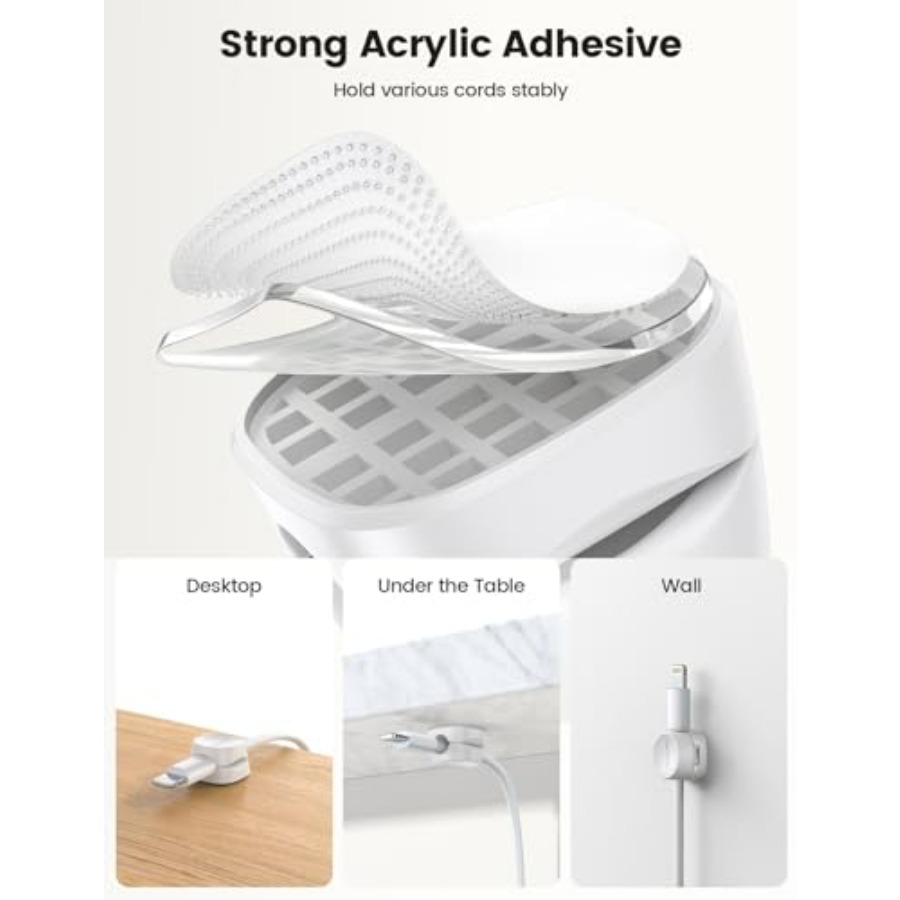 8 Pack Cord Organizer, [1s Loc - Desk Cable Clip ulasan dan harga