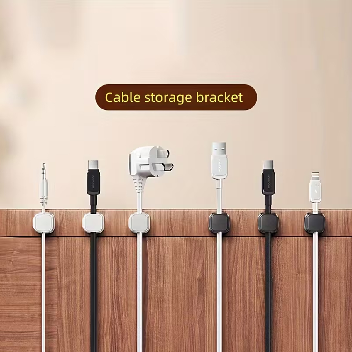 12/6 Piece Cable Organizer Kit - Desk Cable Clip ulasan dan harga