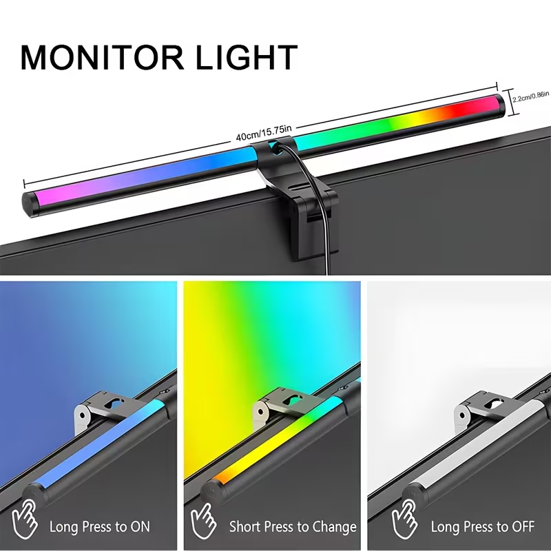 Monitor Light Bar RGB Lightbar - Tech Accessories Desk ulasan dan harga