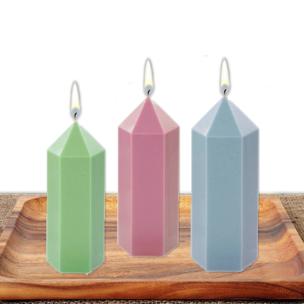 3D Hexagonal Column Candle Mol - Unique Tech Accessories ulasan dan harga