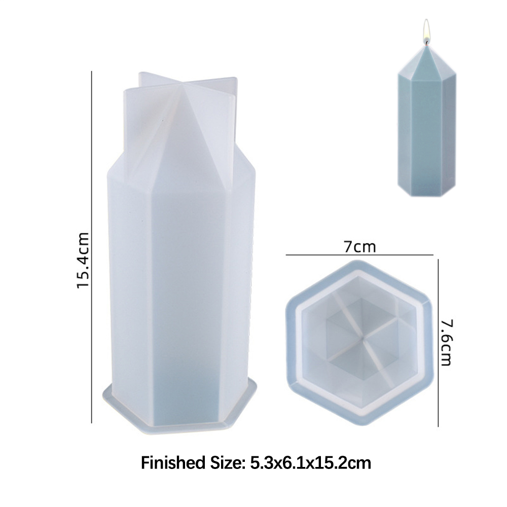 3D Hexagonal Column Candle Mol - Unique Tech Accessories ulasan dan harga