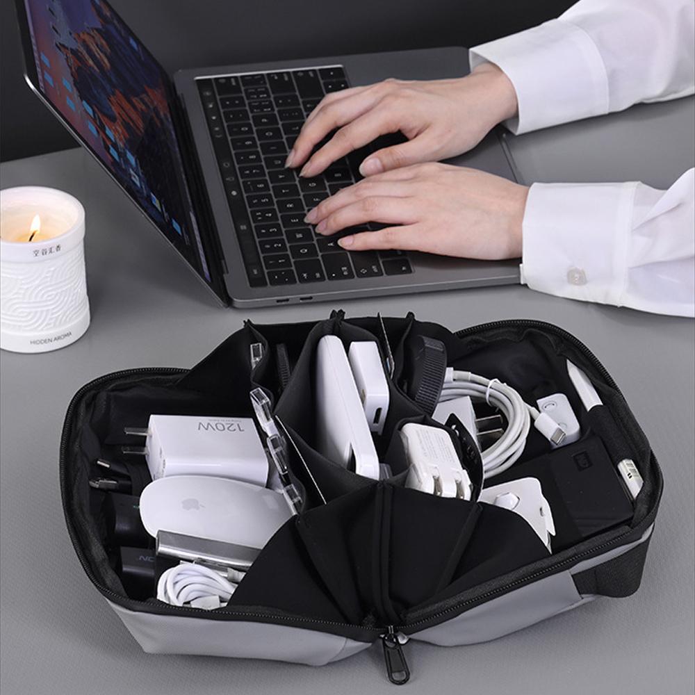 1PCS Travel Tech Pouch,Waterpr - Tech Accessories Travel Organizer Pouch ulasan dan harga