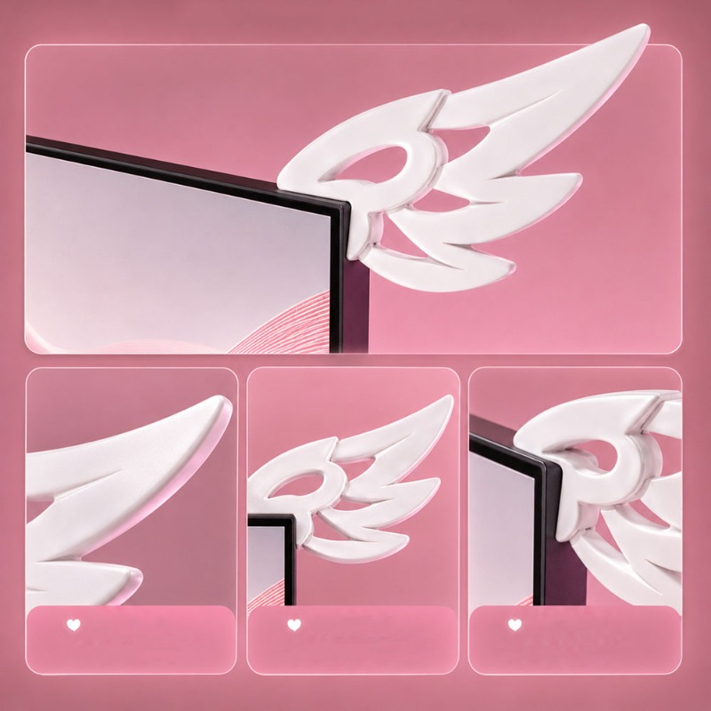 Kawaii 3D Wing Decor for Compu - Tech Table Accessories ulasan dan harga