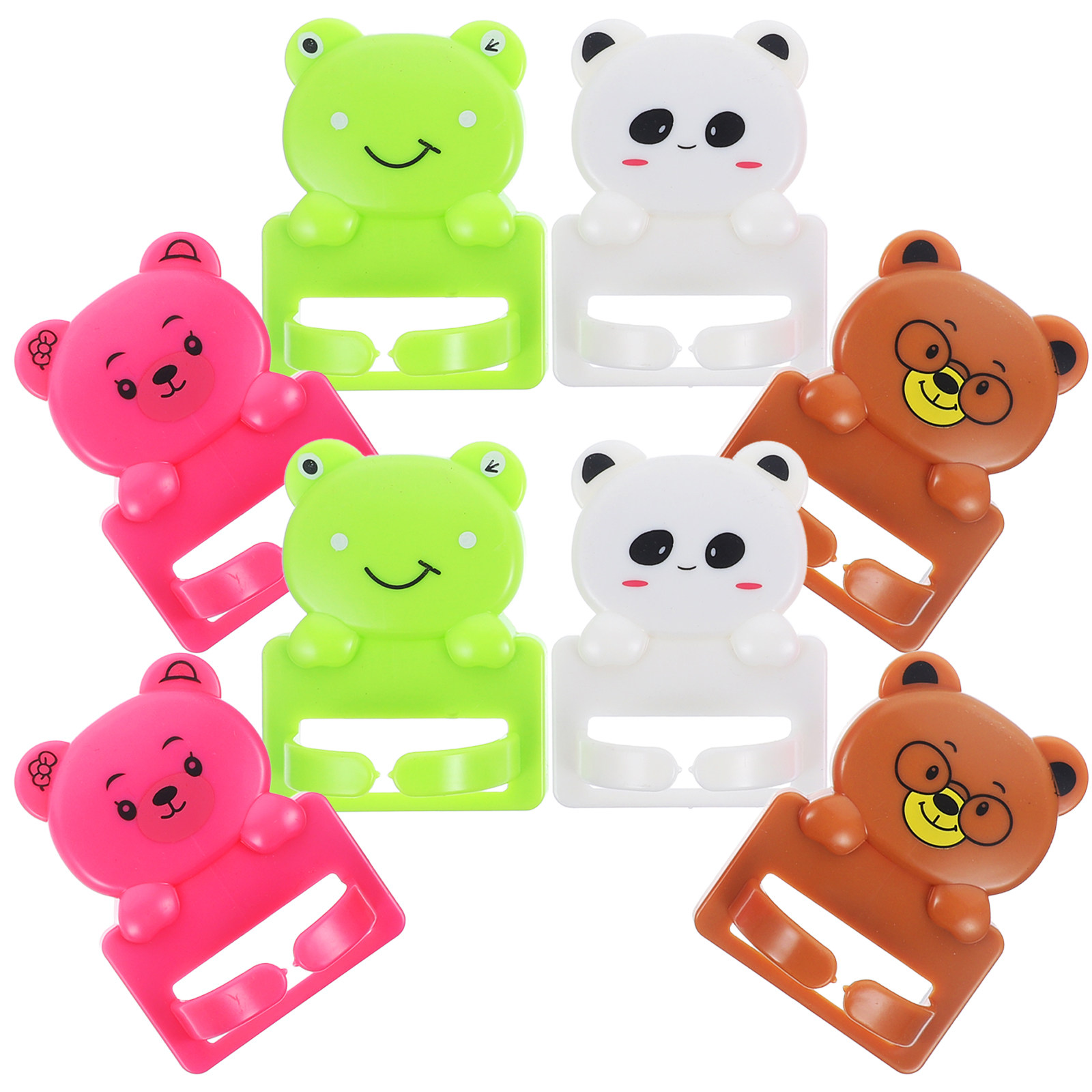 8 Pcs Cartoon Suction Cup Hook - Desk Cable Clip ulasan dan harga