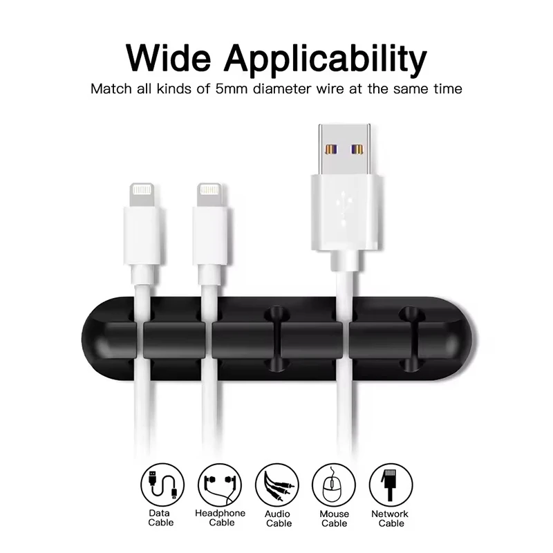 Silicone USB Cable Clip Winder - Desk Cable Clip ulasan dan harga