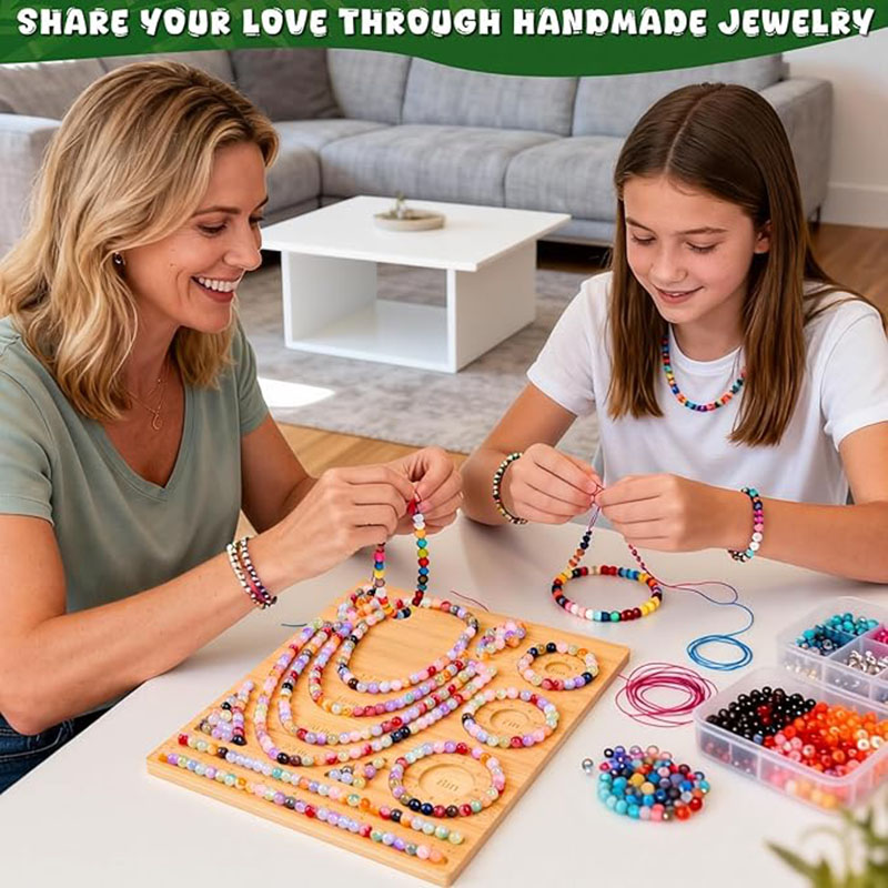Bamboo Bead Board Bracelet Nec - Unique Tech Accessories ulasan dan harga