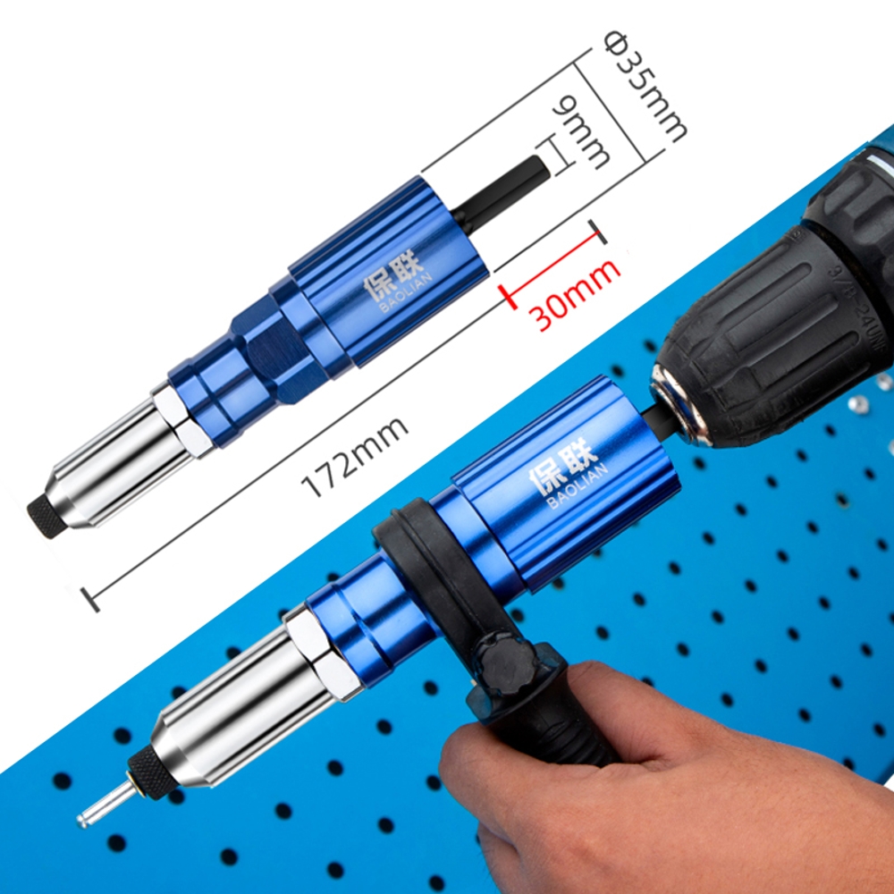 Electric Rivet Gun Adapter wit - Unique Tech Accessories ulasan dan harga