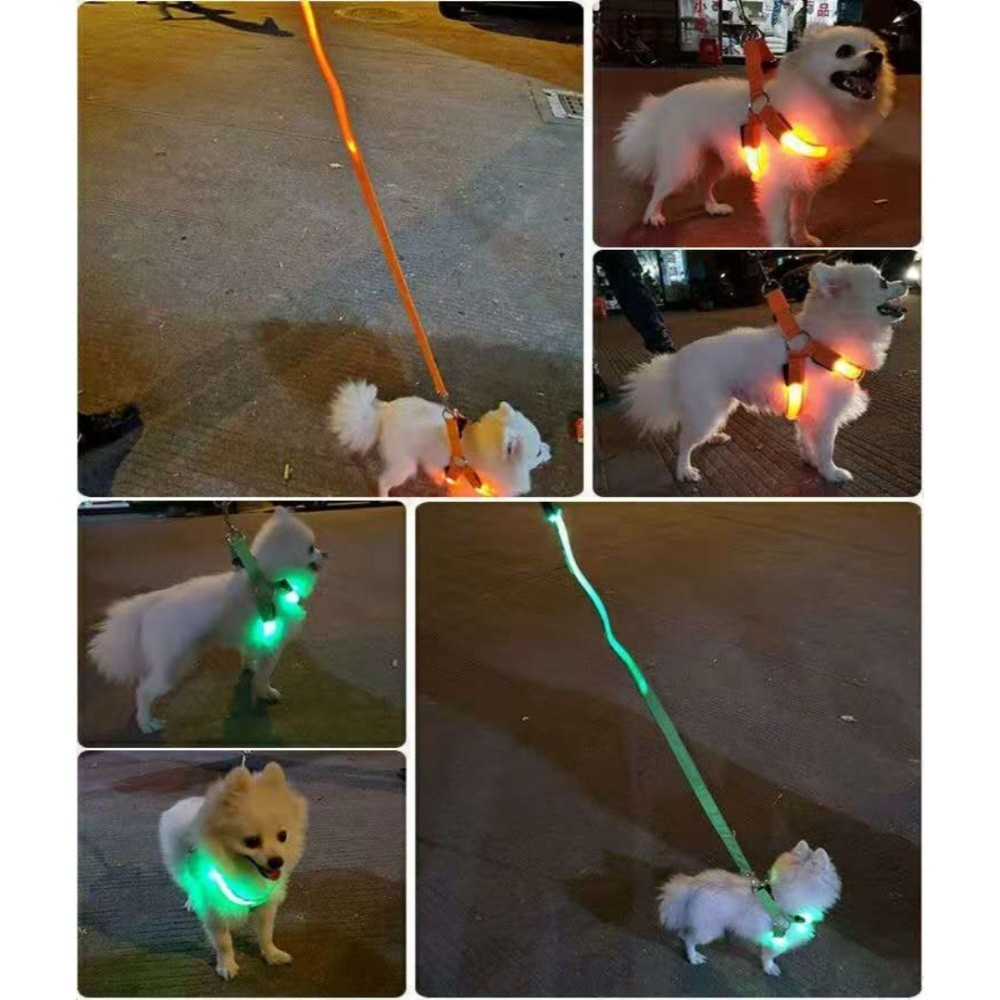 Breathable Light Up LED Dog Ha - Tech Dog Accessories ulasan dan harga