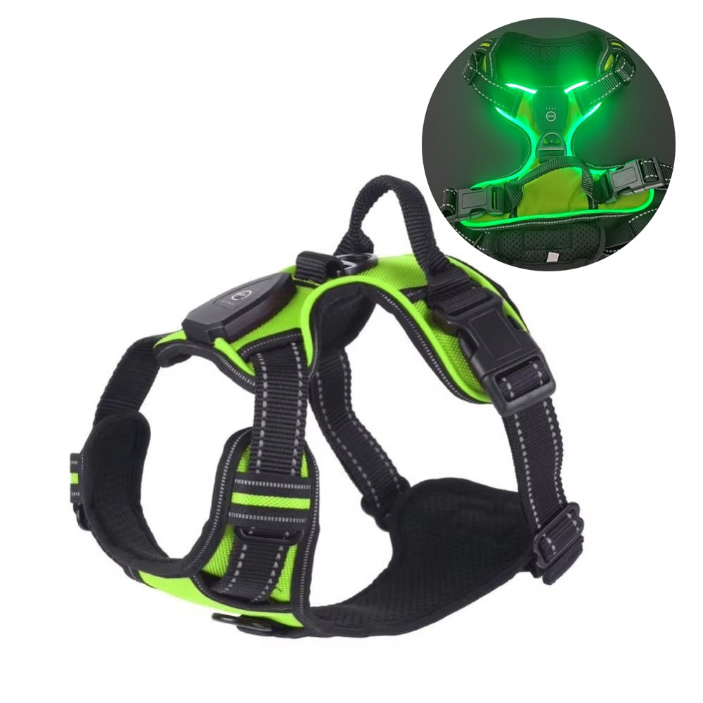 Durable Light Up LED Dog Harne - Tech Dog Accessories ulasan dan harga