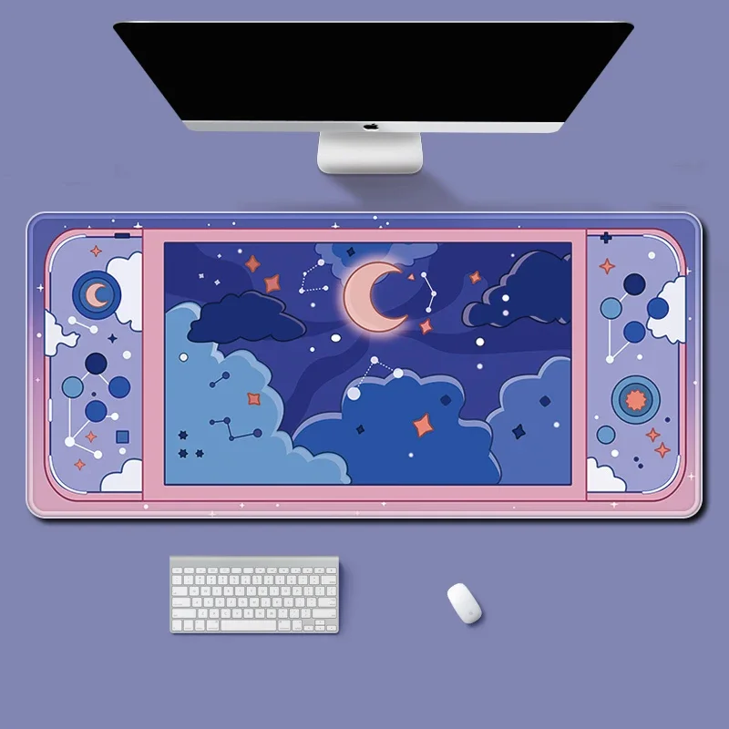 Moon and Stars Large Desk Mat  - Tech Table Accessories ulasan dan harga