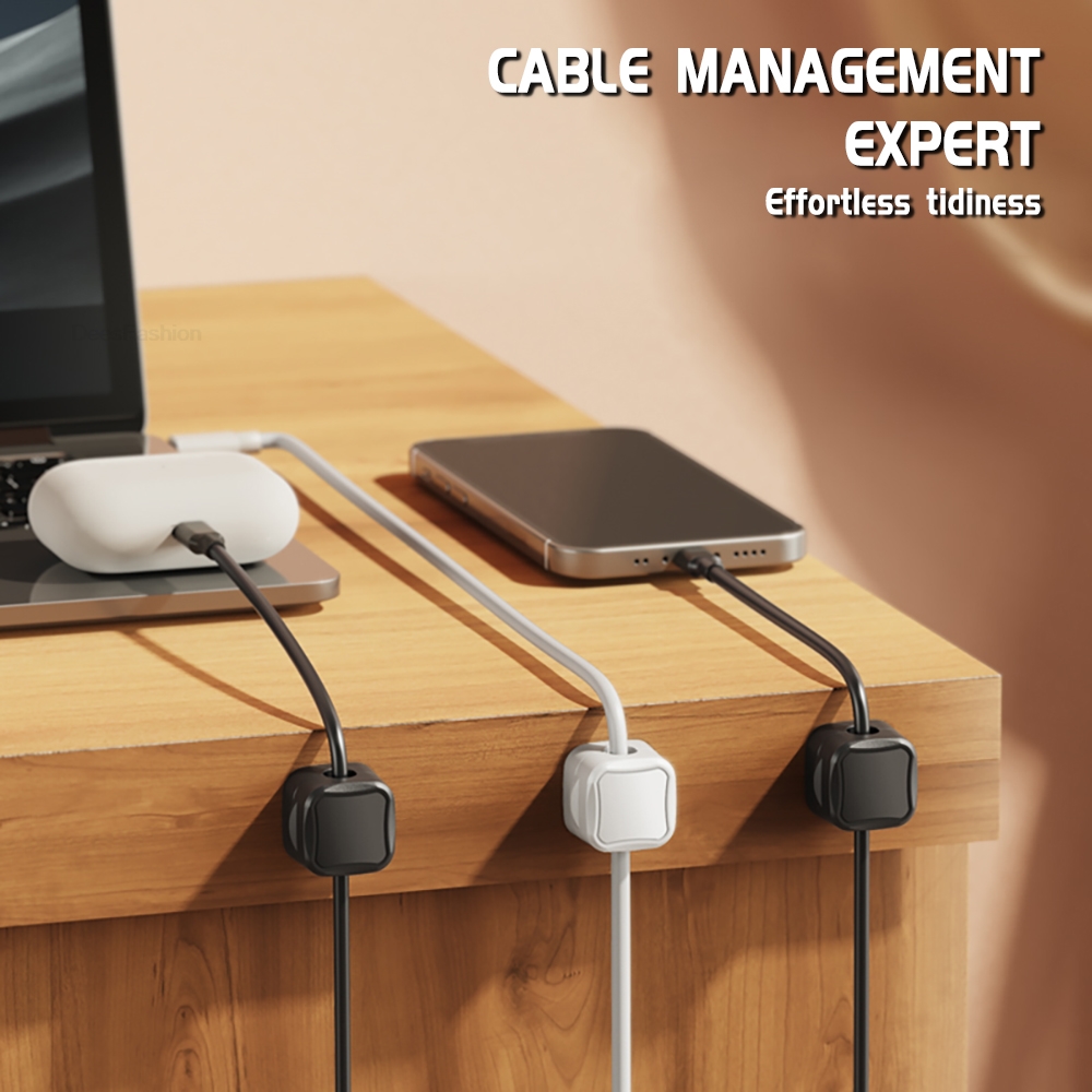 1/6/12pcs Magnetic Cable Clip  - Desk Cable Clip ulasan dan harga