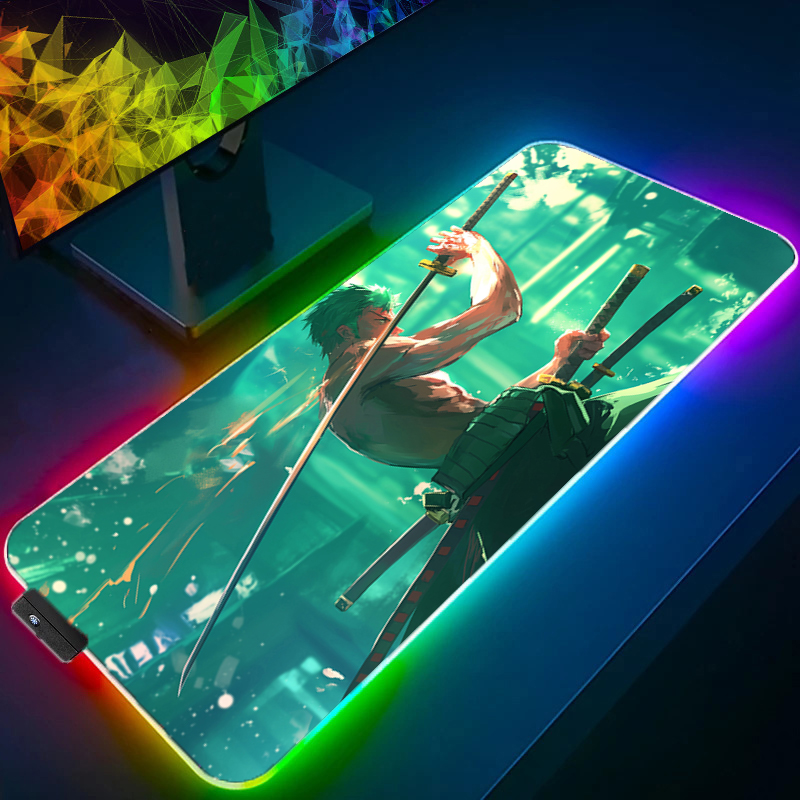 ONE PIECE Zoro Mouse Pad RGB G - Tech Gaming Accessories ulasan dan harga