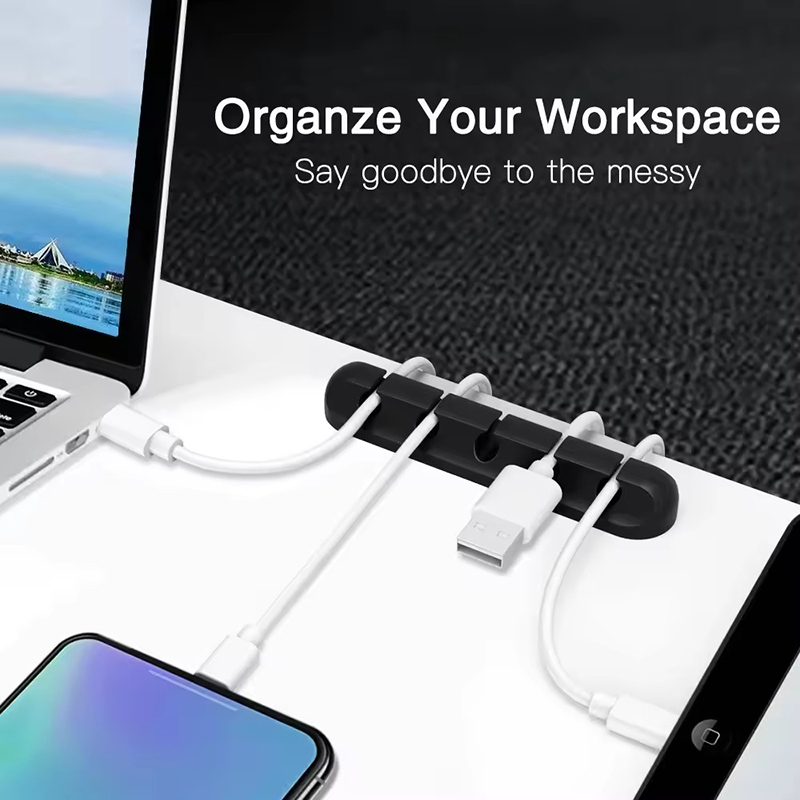 Silicone USB Cable Clip Winder - Desk Cable Clip ulasan dan harga