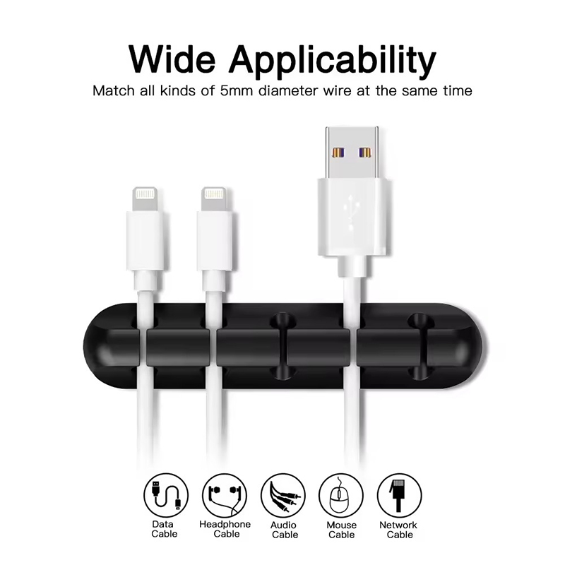 Silicone USB Cable Clip Winder - Desk Cable Clip ulasan dan harga