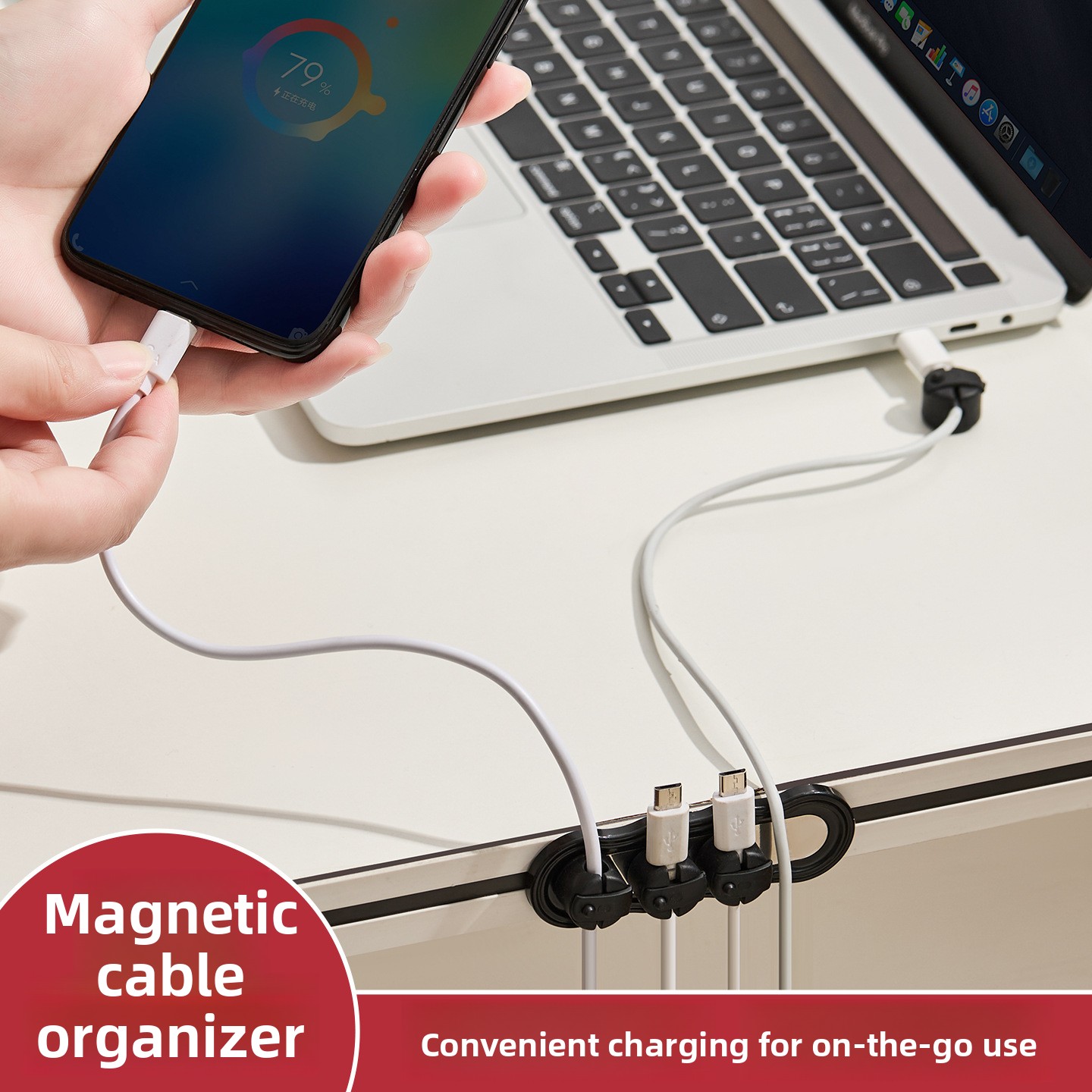 Magnetic Self-adhesive Cable O - Desk Cable Clip ulasan dan harga