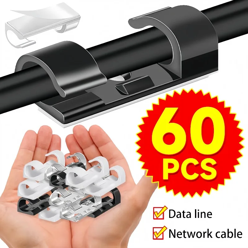Wire Holder Wall Cable Clips S - Desk Cable Clip ulasan dan harga