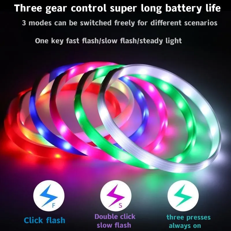 New Led Luminous Dog Collar PV - Tech Dog Accessories ulasan dan harga