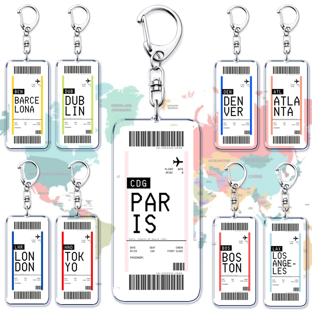 Plane Ticket Boarding Pass Key - Tech Accessories Travel ulasan dan harga