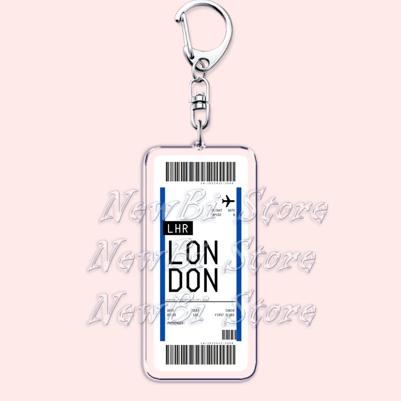 Plane Ticket Boarding Pass Key - Tech Accessories Travel ulasan dan harga