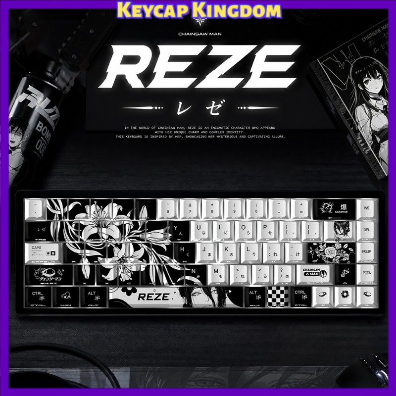 NEW Reze 5.0 Anime Keycaps Cha - Tech Gaming Accessories ulasan dan harga