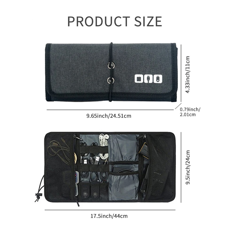 Electronic Organizer Cord Pouc - Tech Accessories Travel Organizer Pouch ulasan dan harga