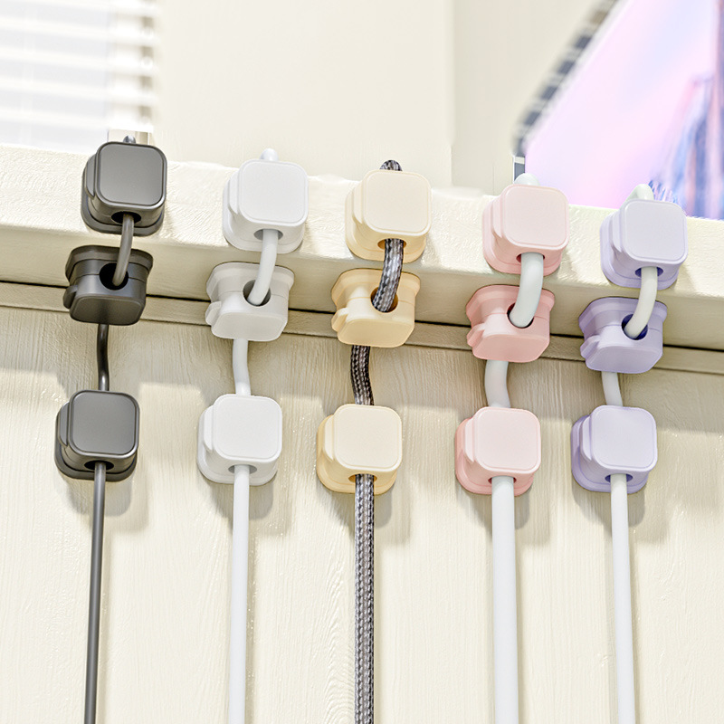 Multi Color Magnetic Cable Man - Desk Cable Clip ulasan dan harga